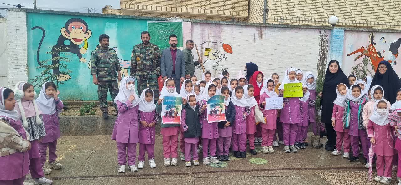 روز درختکاری در شهرستان باشت
